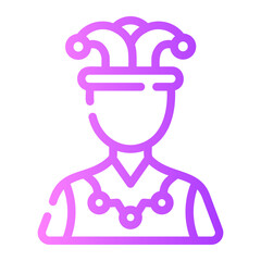 jester Line Gradient Icon