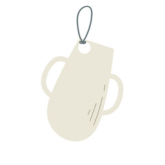 cute handdrawn minimalist paper tag