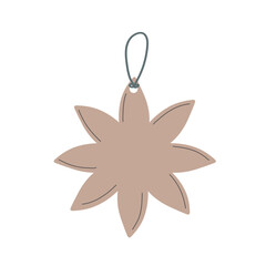 cute handdrawn minimalist circle shaped paper tag