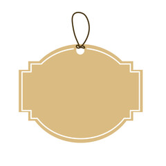 cute handdrawn minimalist paper tag