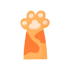 Vector cat paws kitten leg vector illustration