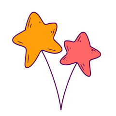 handdrawn cute stars