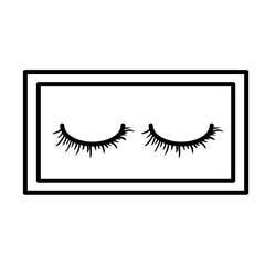 false eyelashes hand drawn