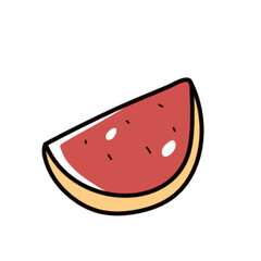 playful doodled cafe watermelon