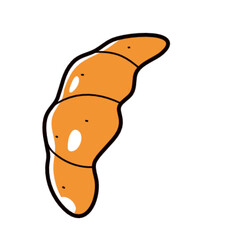 croissant doodle style