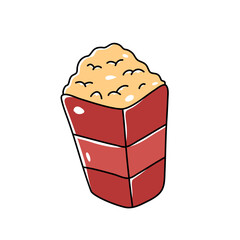 cute hand drawn popcorn