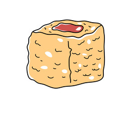 cute hand drawn sushi