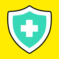 Fototapeta premium Health Insurance Logo Design Vector illustration Artwork