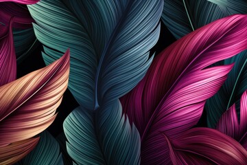 colorful background of leaves 