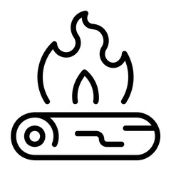 bonfire line icon