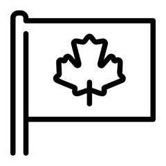 country flag line icon