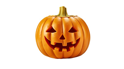 Halloween pumkin isolated on transparent background, Generative ai.