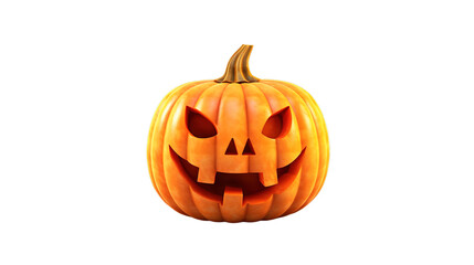 Fototapeta premium Halloween pumkin isolated on transparent background, Generative ai.