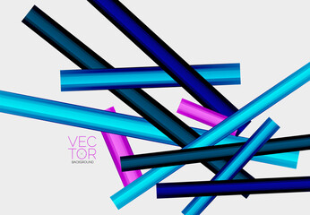 Abstract color straight lines vector background