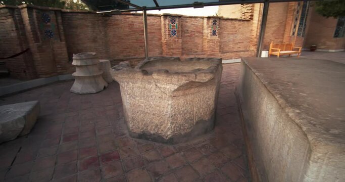 Samarkand, Amir Temur (Tamerlane) Mausoleum yard Uzbekistan built in 1404, video 24 of 46