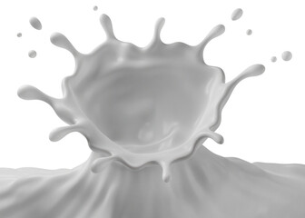 PSD Milk Splash 3D Rendering