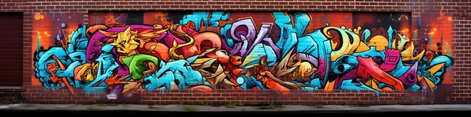 Banner image featuring a large dynamic graffiti artwork with bright, vibrant colors, showcasing the energetic and expressive nature of urban art.