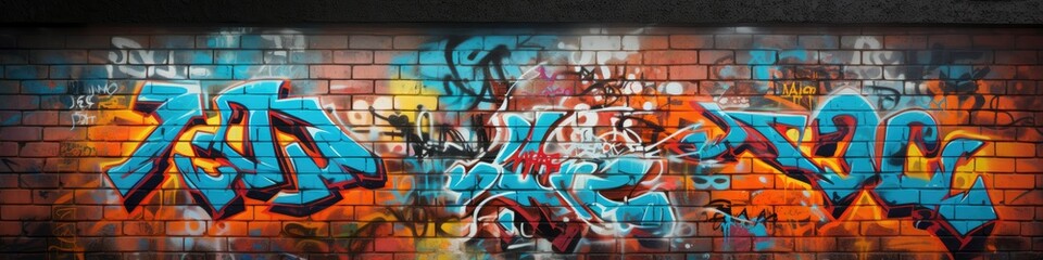 Banner image featuring a large dynamic graffiti artwork with bright, vibrant colors, showcasing the energetic and expressive nature of urban art.