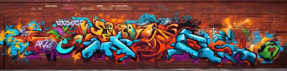 Banner image featuring a large dynamic graffiti artwork with bright, vibrant colors, showcasing the energetic and expressive nature of urban art.