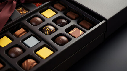 Chocolates in a gift box