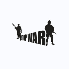 Say no to the war sign vector image