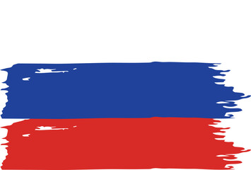 Fototapeta premium Russia Flag Vector Aesthetic Paint Spill