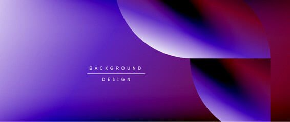 Bright color circle and round element minimal geometric abstract background for posters, covers, banners, brochures, websites