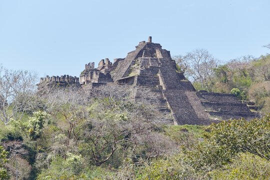 The spectacular Mayan pyramid city of Tonina in Ocosingo, Chiapas