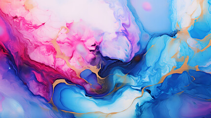 A detail from an alcohol ink painting marble texture.. generative AI.