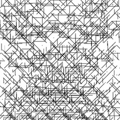 Lots of cut lines, angular shapes and dots