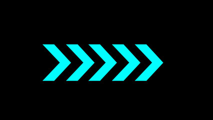 blue color arrow points to the right. Flashing icon to the right arrow. right neon arrow. See my portfolio for more color or design images.