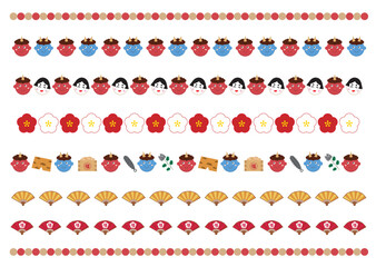 節分のかわいいラインセット