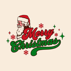 Merry Christmas - Santa Claus Vector Art, Illustration and Graphic