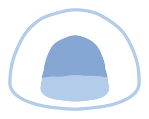 シンプルなかまくらのイラスト