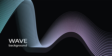 Technology abstract lines on white background. Undulate Grey Wave Swirl, frequency sound wave, twisted curve lines with blend effect vector lines waves modern  - obrazy, fototapety, plakaty