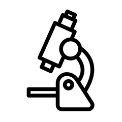 Microscope Outline icon