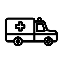 Ambulance Outline icon