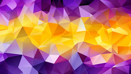 Fototapeta premium Amethyst and Sunflower Geometric Mosaic for Modern Design