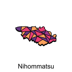 Map City of Nihommatsu design, High detailed vector map - Japan Vector Design Template, suitable for your company