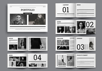 Fashion Portfolio Magazine Design Landscape