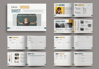 Worksheet Design Template Layout Landscape