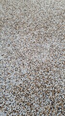White small grain river pebble background