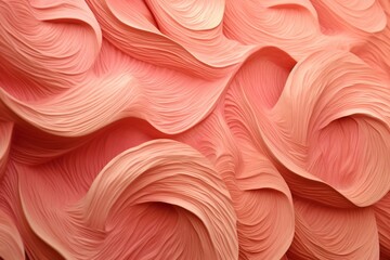 A captivating pattern of swirling textures resembling a delicate rose petal. Generative AI