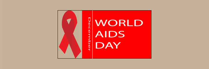 World AIDS Day Banner Background Illustration