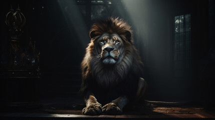 A lion