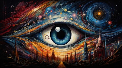 Obraz premium eye of god in the universe