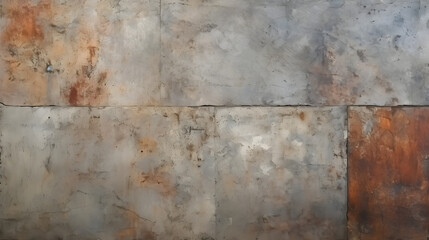 Old brown gray rusty vintage worn shabby patchwork concrete cement texture marble texture. generative AI.