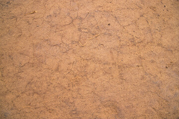 Cow Dung  brown plaster of soil  abstract Texture Background Countryside of Bangladesh