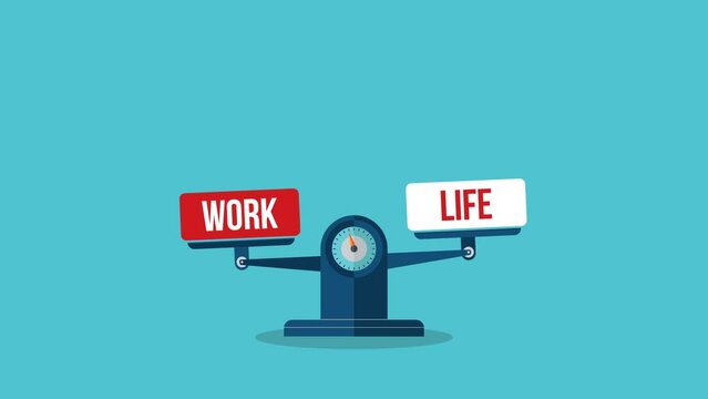 Balancing between work and life.	