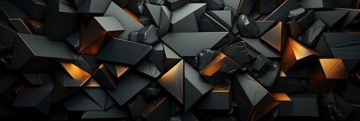 Texture Black Gold , Banner Image For Website, Background abstract , Desktop Wallpaper - obrazy, fototapety, plakaty